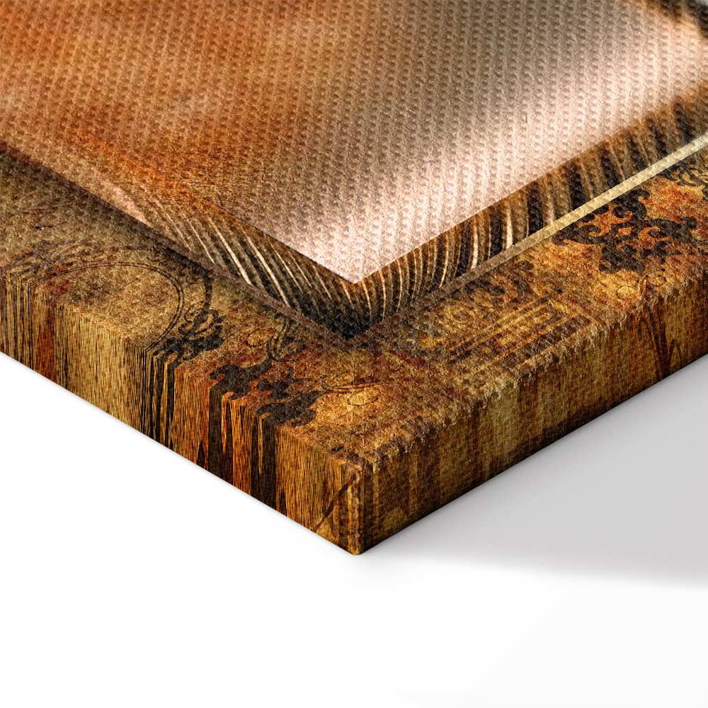 Abstract Steel World Map Canvas Print