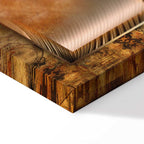 Abstract Steel World Map Canvas Print