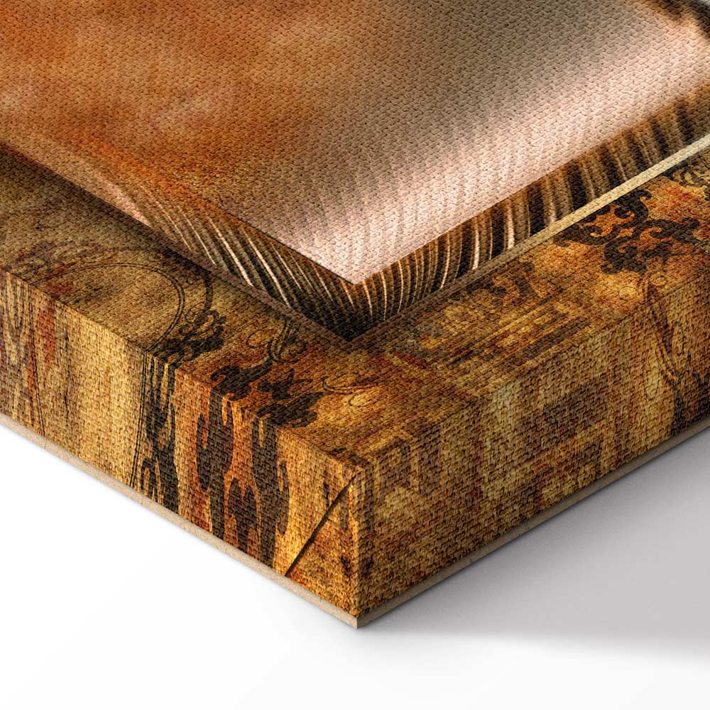 Abstract Steel World Map Canvas Print