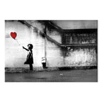 Banksy Hope Girl Graffiti Canvas Print