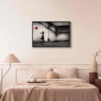 Banksy Hope Girl Graffiti Canvas Print