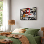 Banksy Graffiti Collage Canvas Print