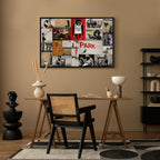 Banksy Graffiti Collage Canvas Print