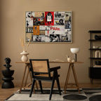 Banksy Graffiti Collage Canvas Print