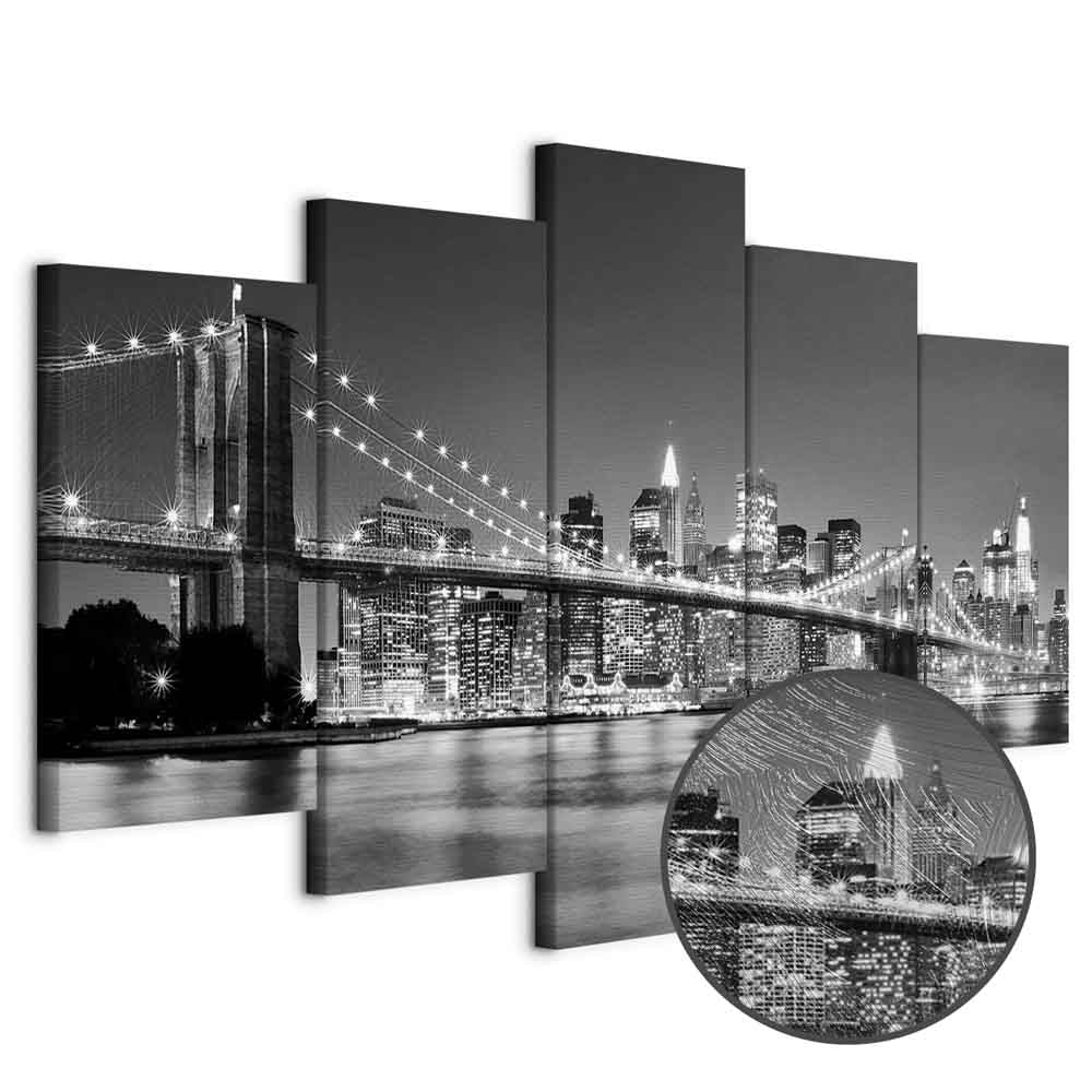 New York City Skyline Architectural Canvas Print