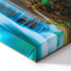 Blue Waterfall Forest Canvas Print