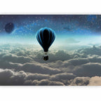 Night Sky Plane 3D Wall Mural