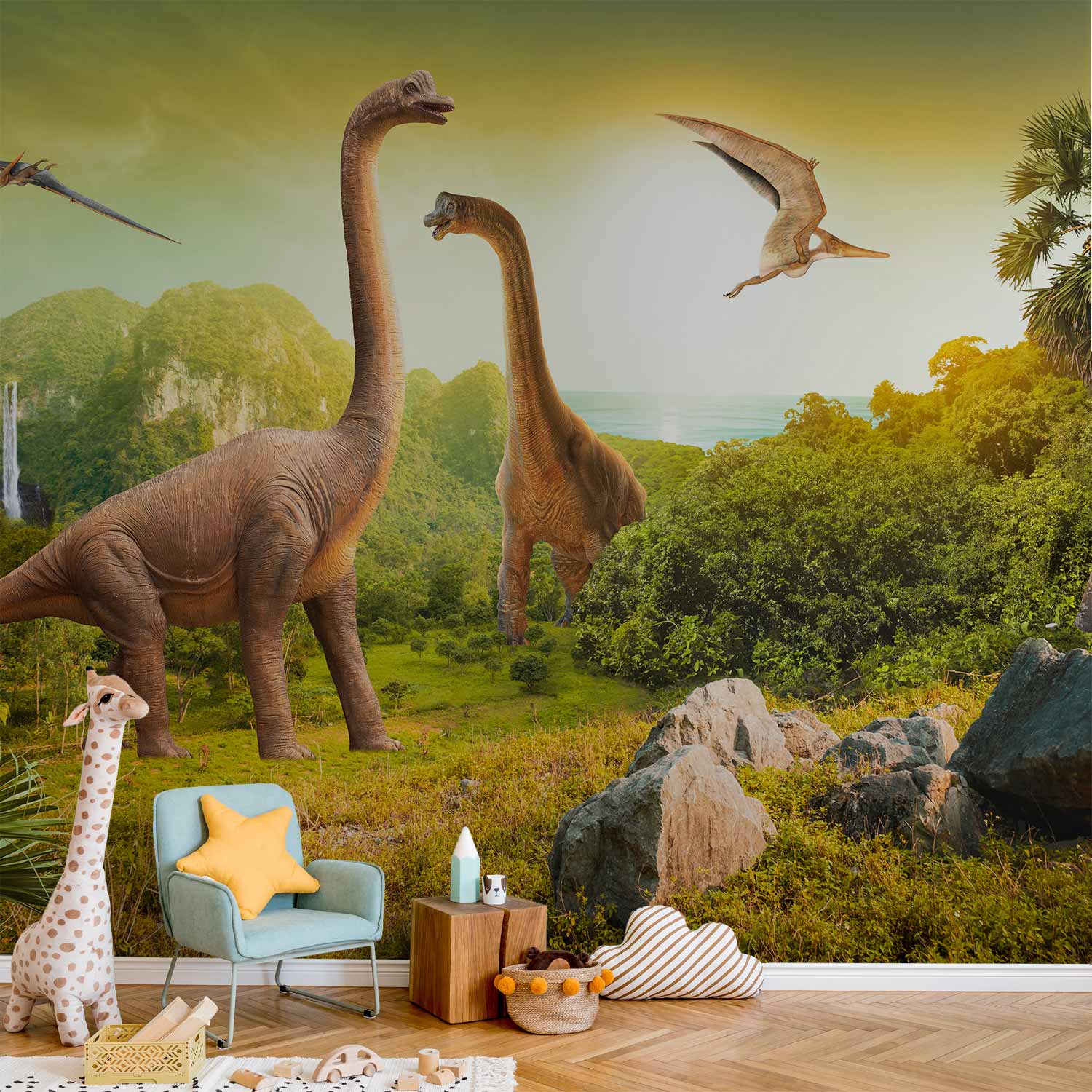 Dinosaur Kids Wall Mural