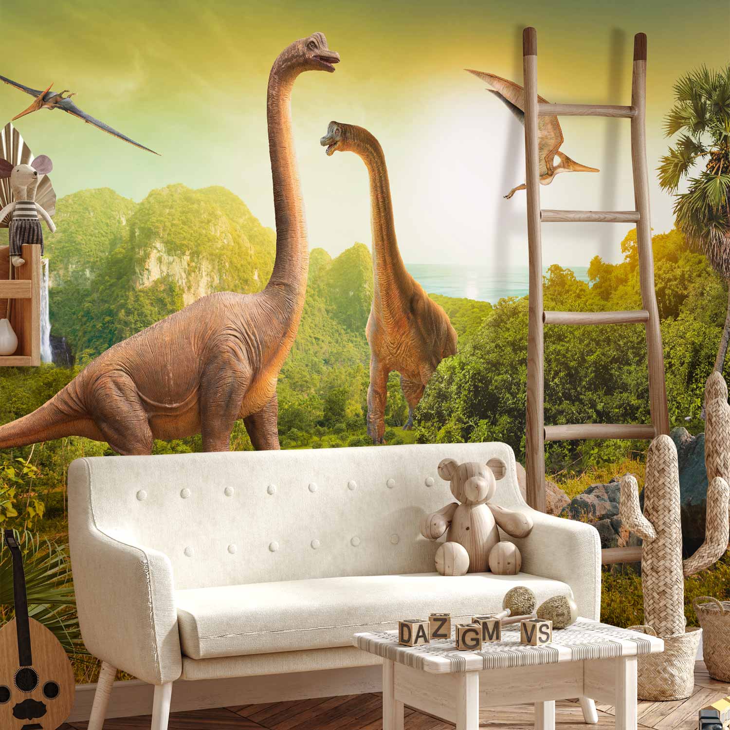 Dinosaur Kids Wall Mural