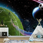 Space Match Sports Wall Mural