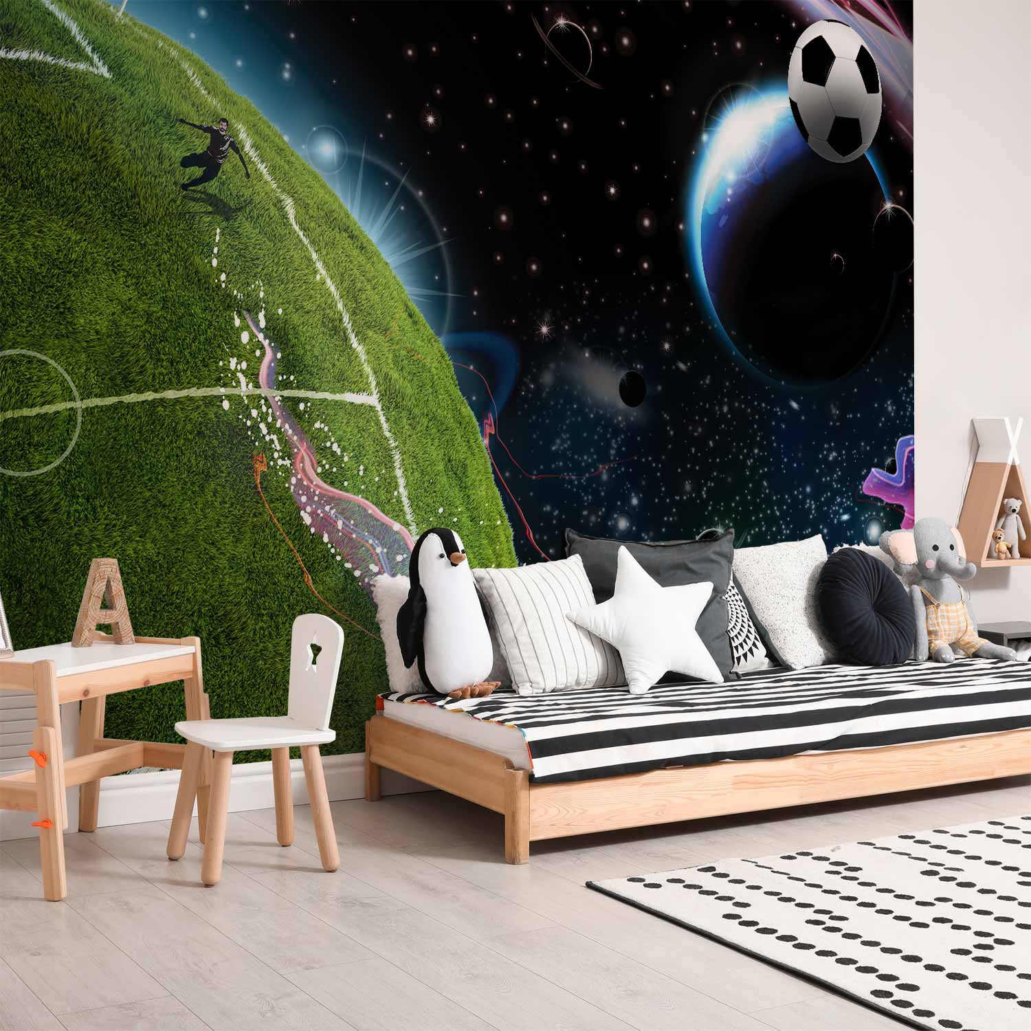 Space Match Sports Wall Mural