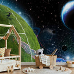 Space Match Sports Wall Mural