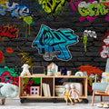 Urban Graffiti Colorful Wall Mural
