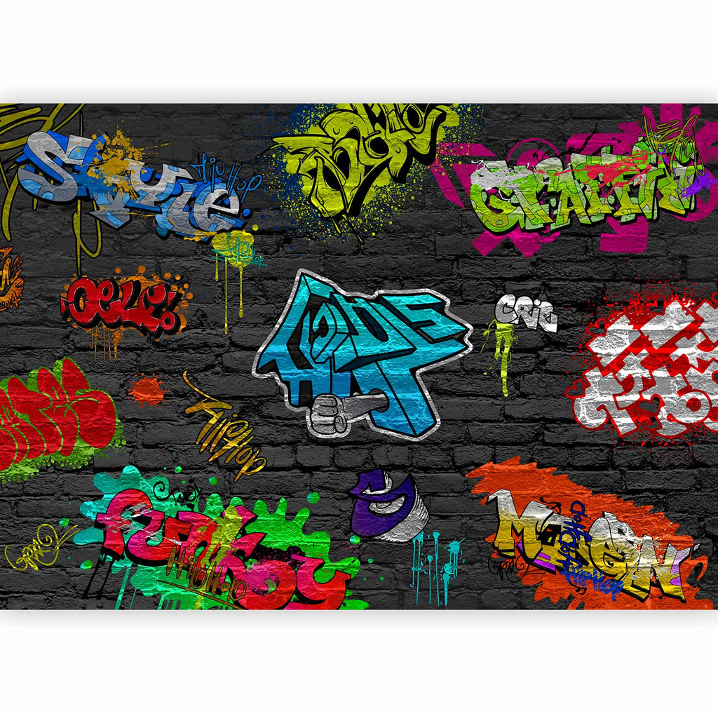 Urban Graffiti Colorful Wall Mural