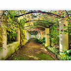 3D Garden Pergola Floral Wall Mural