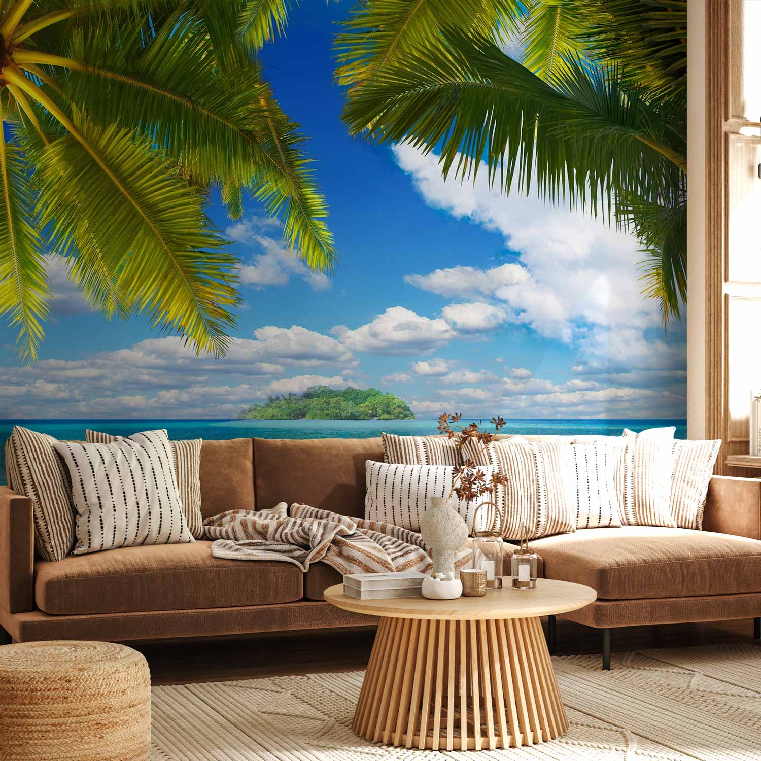 Tropical Island Coast Carefree Afternoon Wall Mural