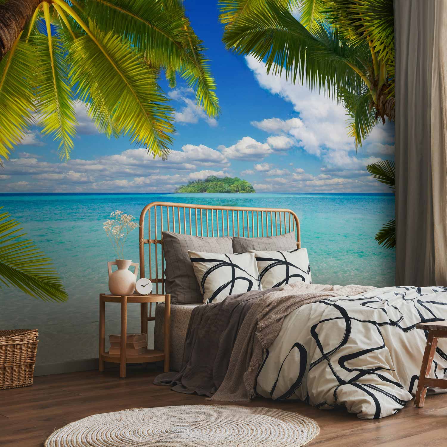 Tropical Island Coast Carefree Afternoon Wall Mural