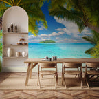 Tropical Island Coast Carefree Afternoon Wall Mural