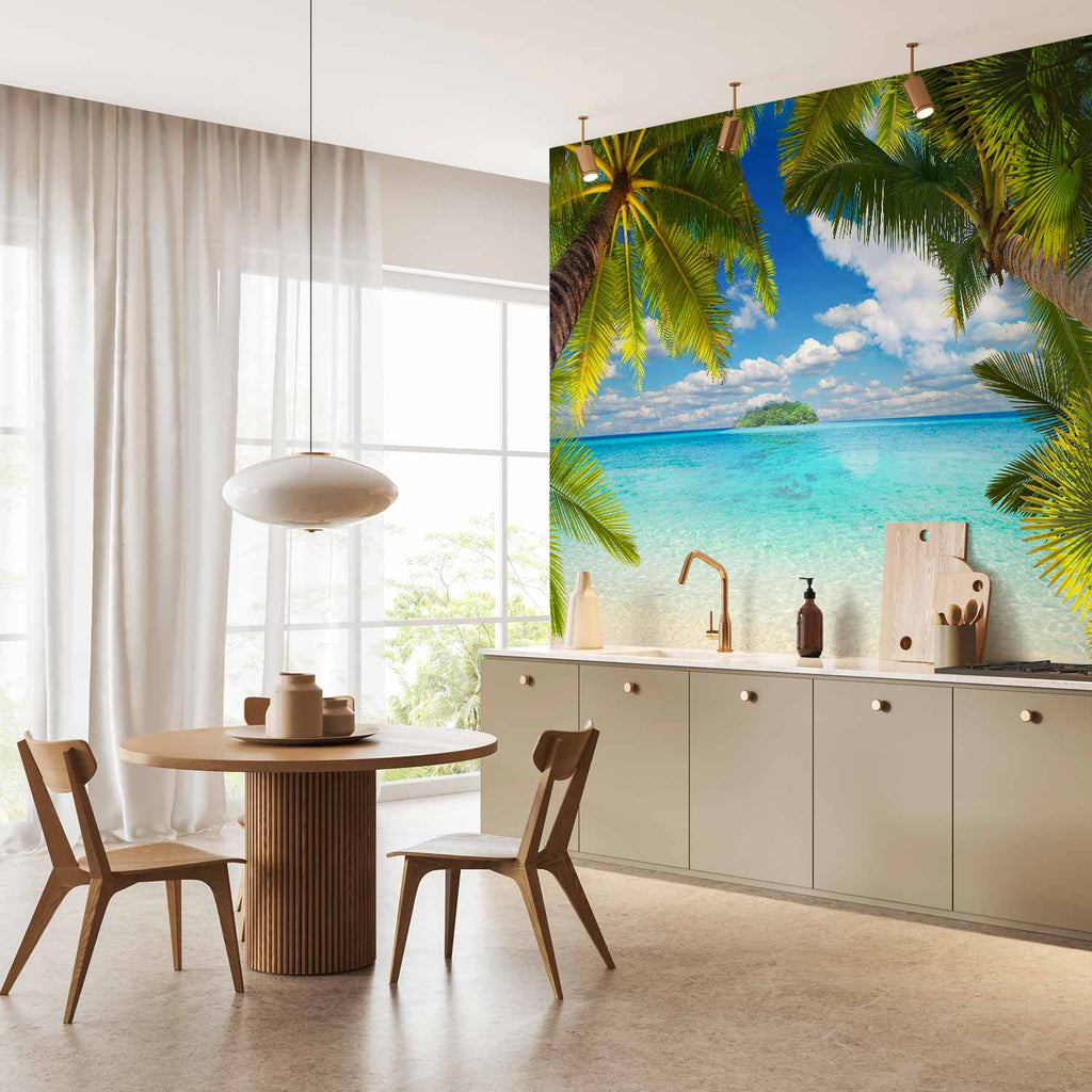 Tropical Island Coast Carefree Afternoon Wall Mural