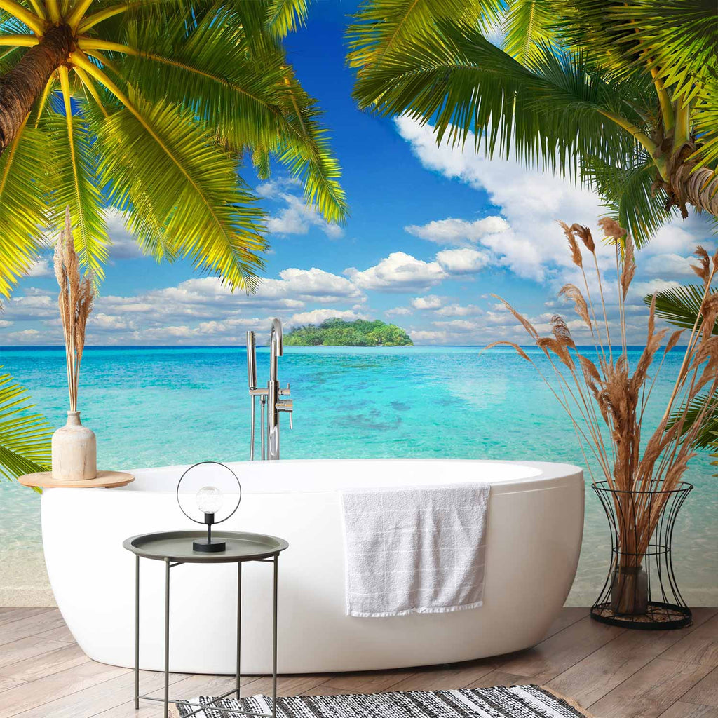 Tropical Island Coast Carefree Afternoon Wall Mural