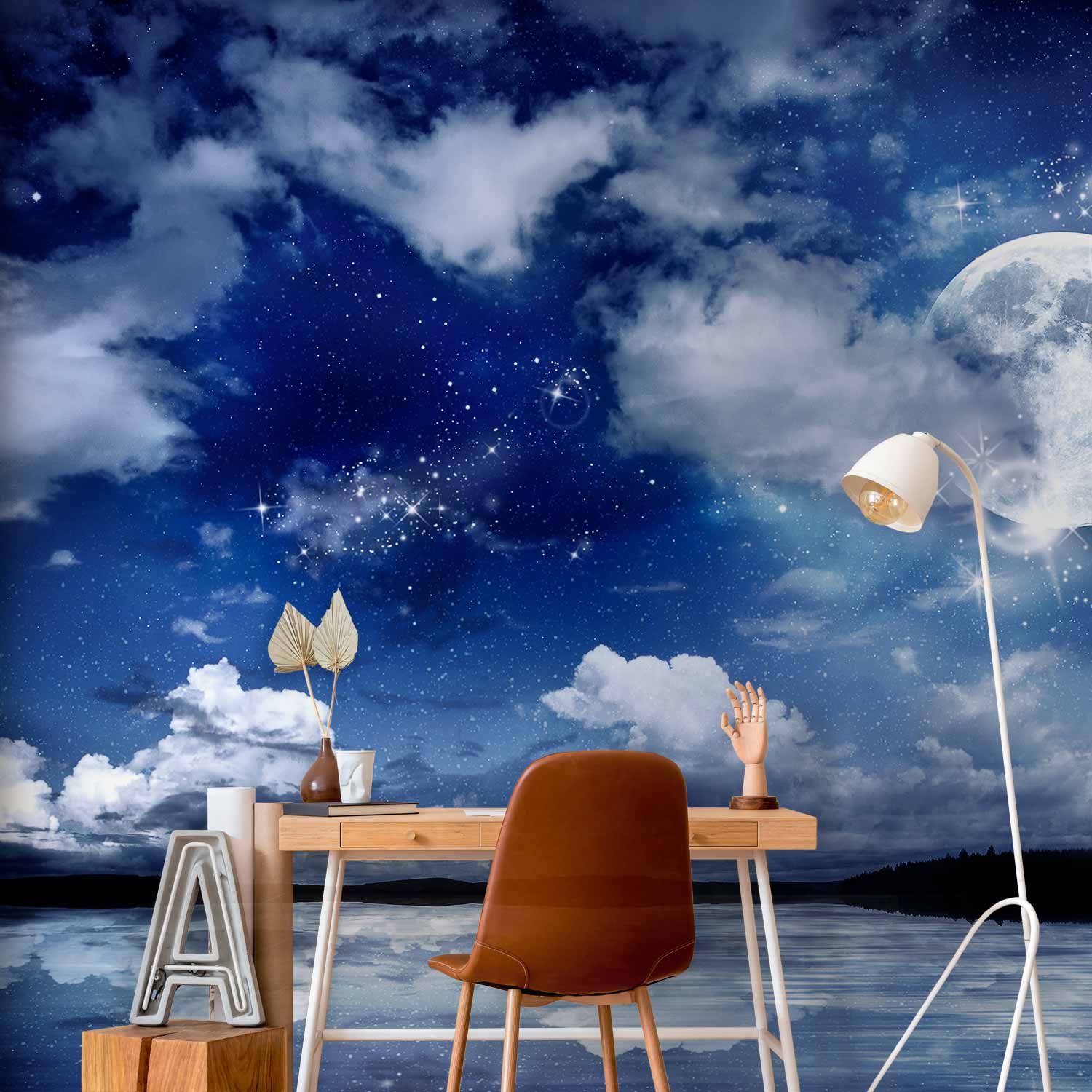 Starry Night Sky Cosmos Wall Mural