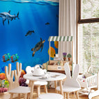 Underwater Kingdom Ocean Animals Wall Mural