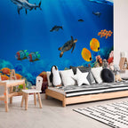 Underwater Kingdom Ocean Animals Wall Mural