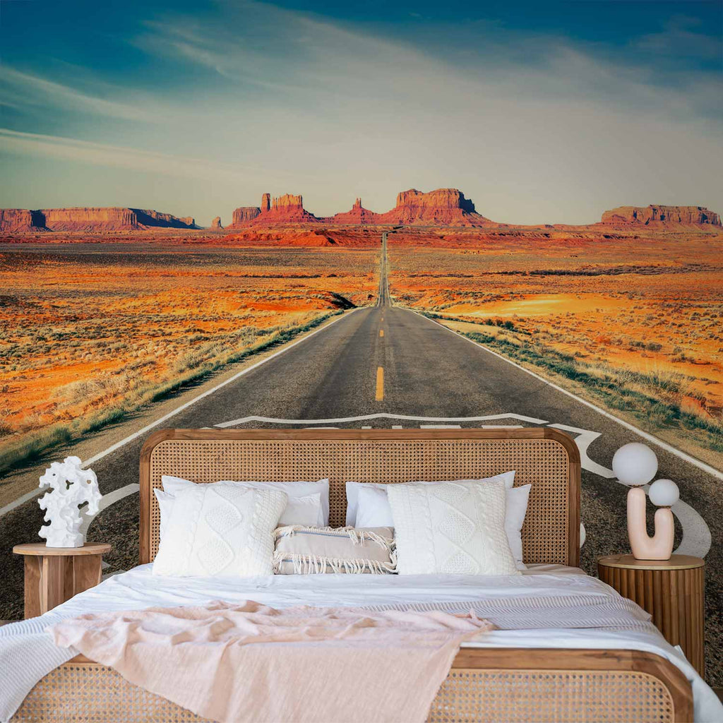 Route 66 Desert Road Landscape Wall Mural