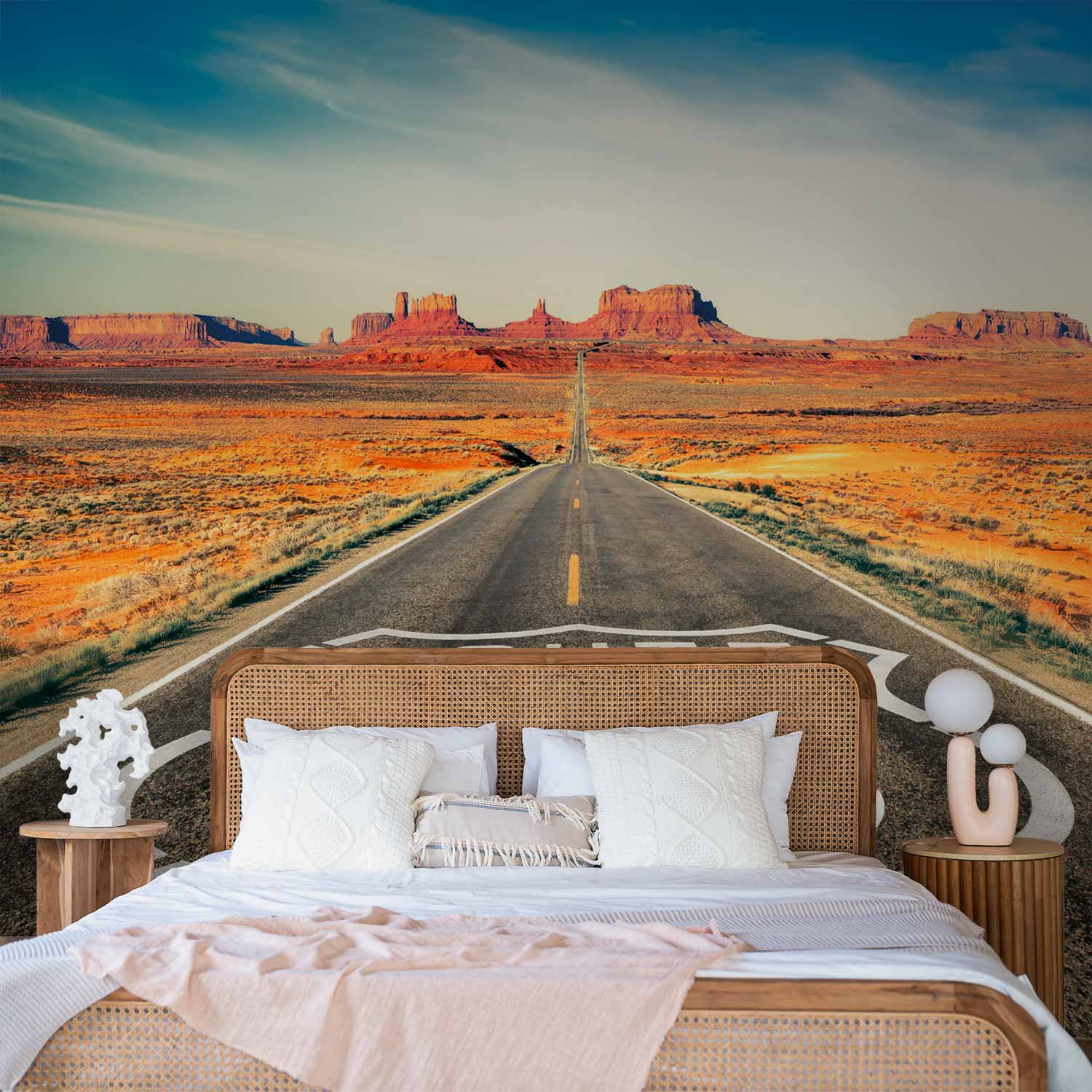 Route 66 Desert Road Landscape Wall Mural