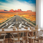 Route 66 Desert Road Landscape Wall Mural