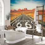 Route 66 Desert Road Landscape Wall Mural