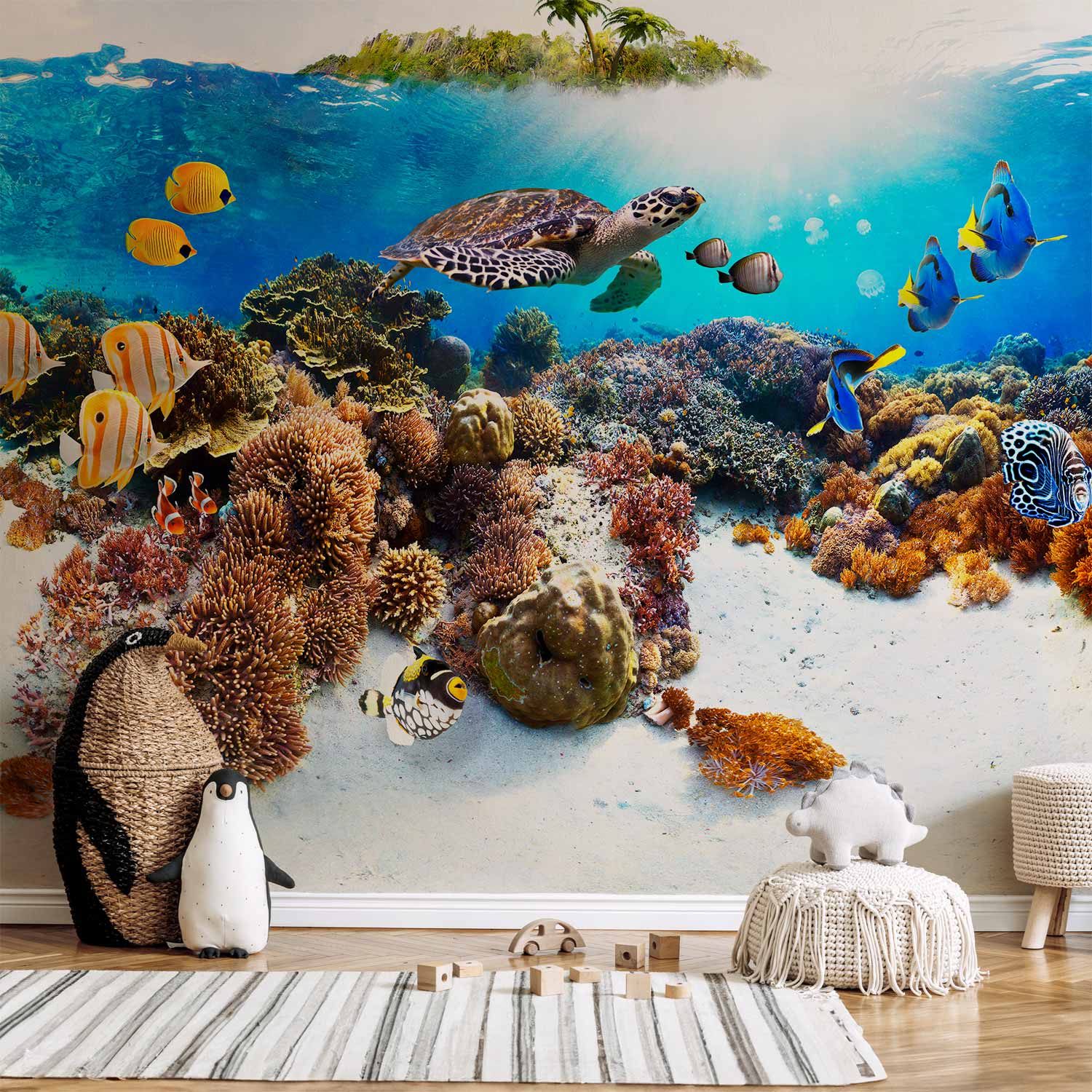 Tropical Sea Fish Nature Wall Mural