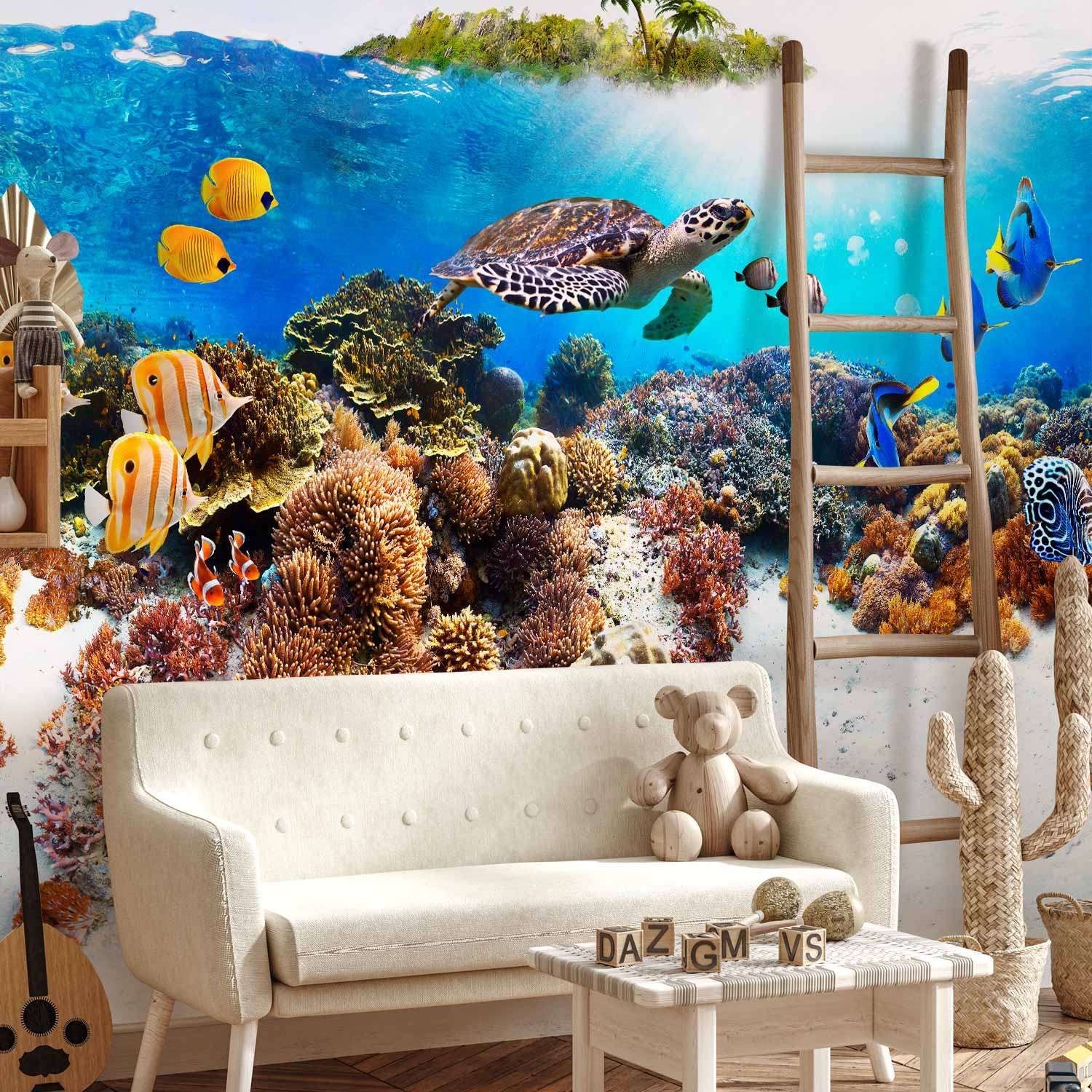 Tropical Sea Fish Nature Wall Mural