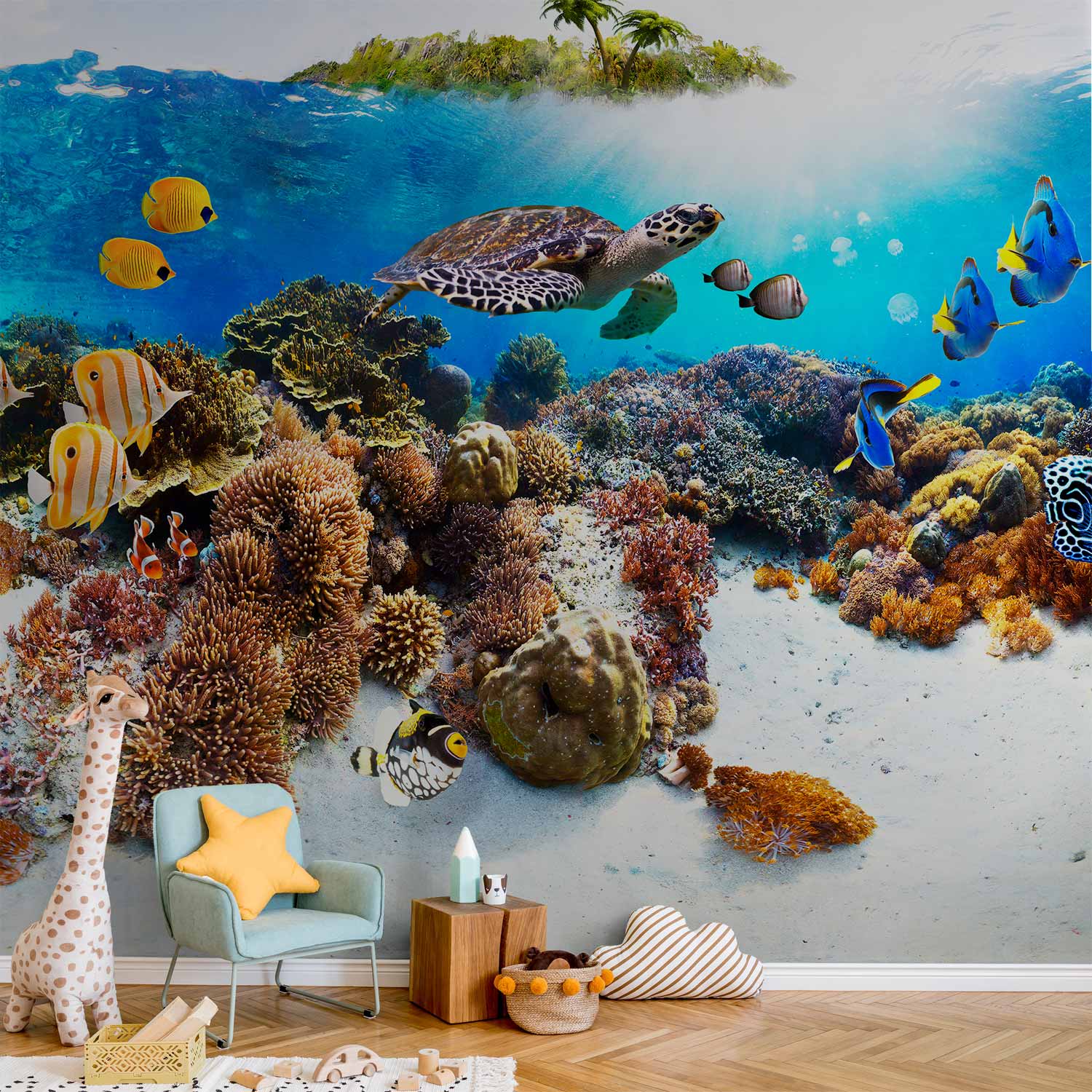 Tropical Sea Fish Nature Wall Mural