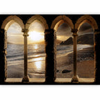 Castle on the Beach Coastal Wall Mural