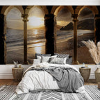 Castle on the Beach Coastal Wall Mural