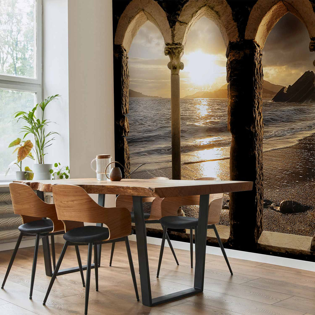 Castle on the Beach Coastal Wall Mural