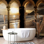Castle on the Beach Coastal Wall Mural