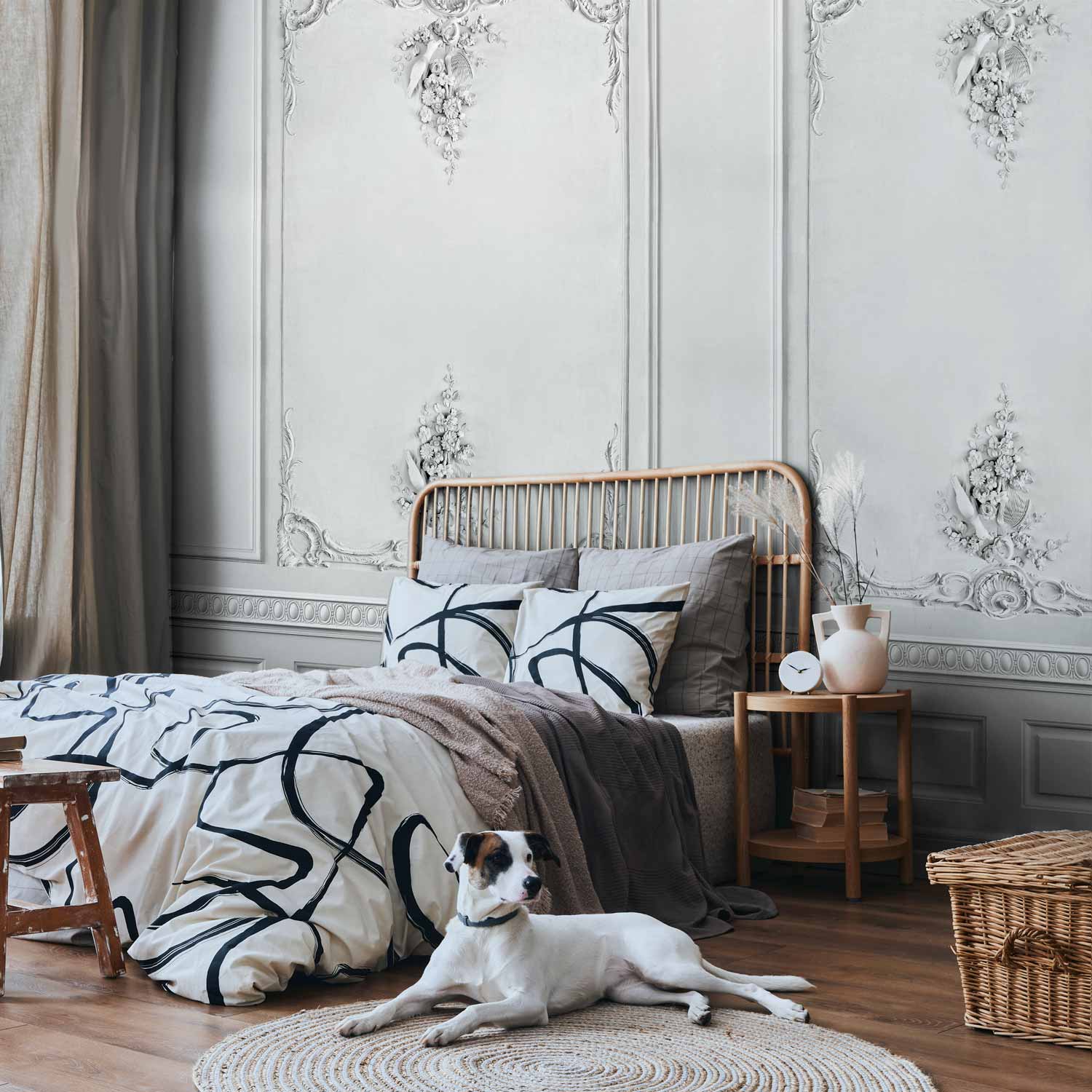 Baroque Palatial Ornamental Wall Mural