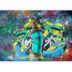 Colourful Urban Graffiti Wall Mural