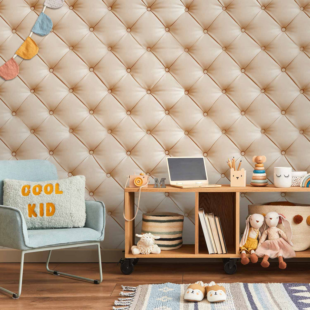 Biscuit Fabric Texture Pattern Wall Mural