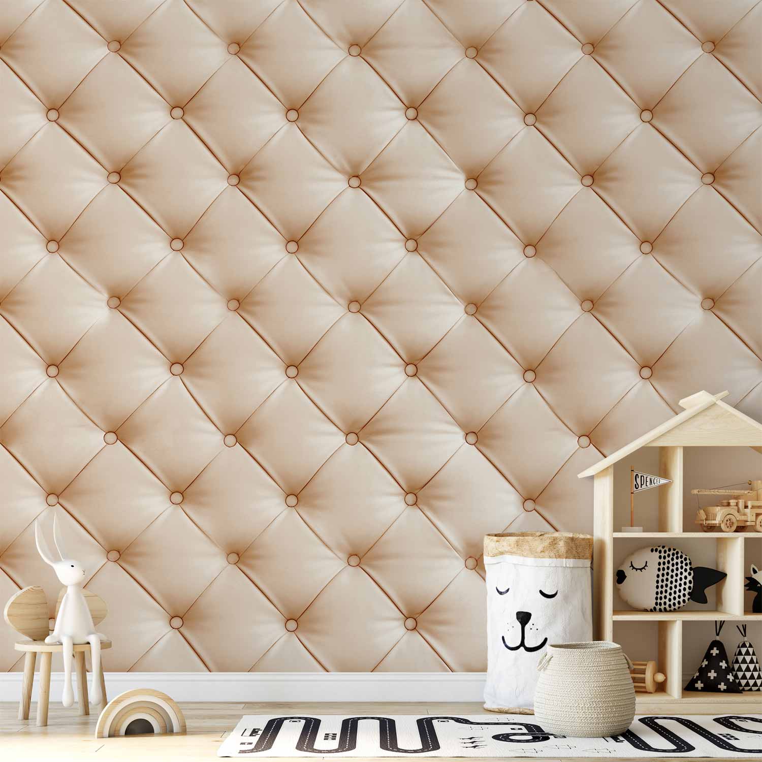 Biscuit Fabric Texture Pattern Wall Mural