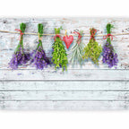 Provence Lavender and Spices Rustic Wall Mural
