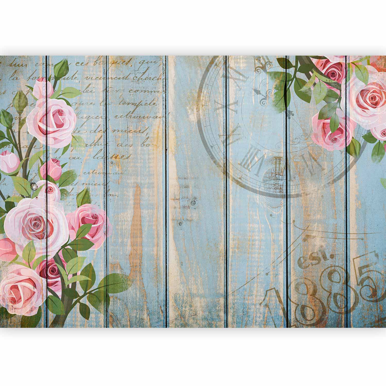 Vintage Garden Floral Wall Mural