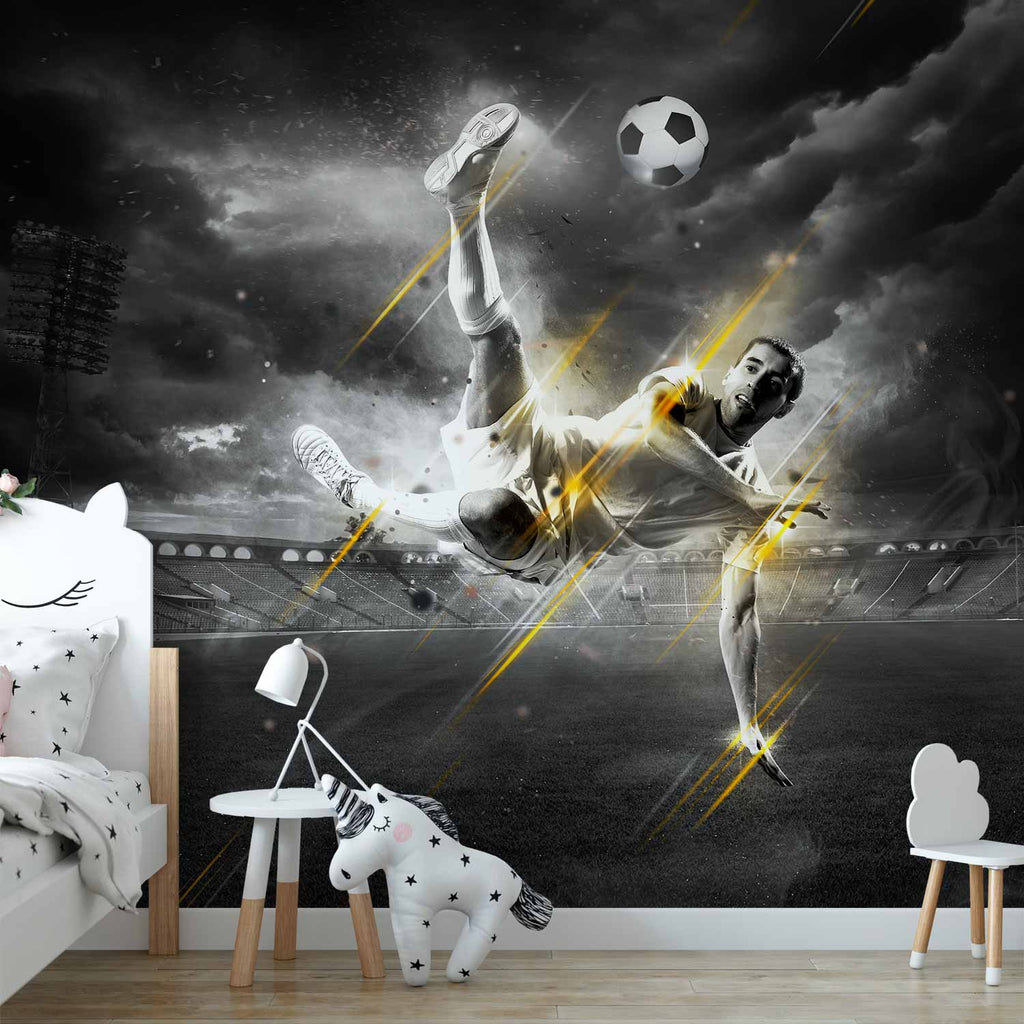 Football Legend Action Wall Mural