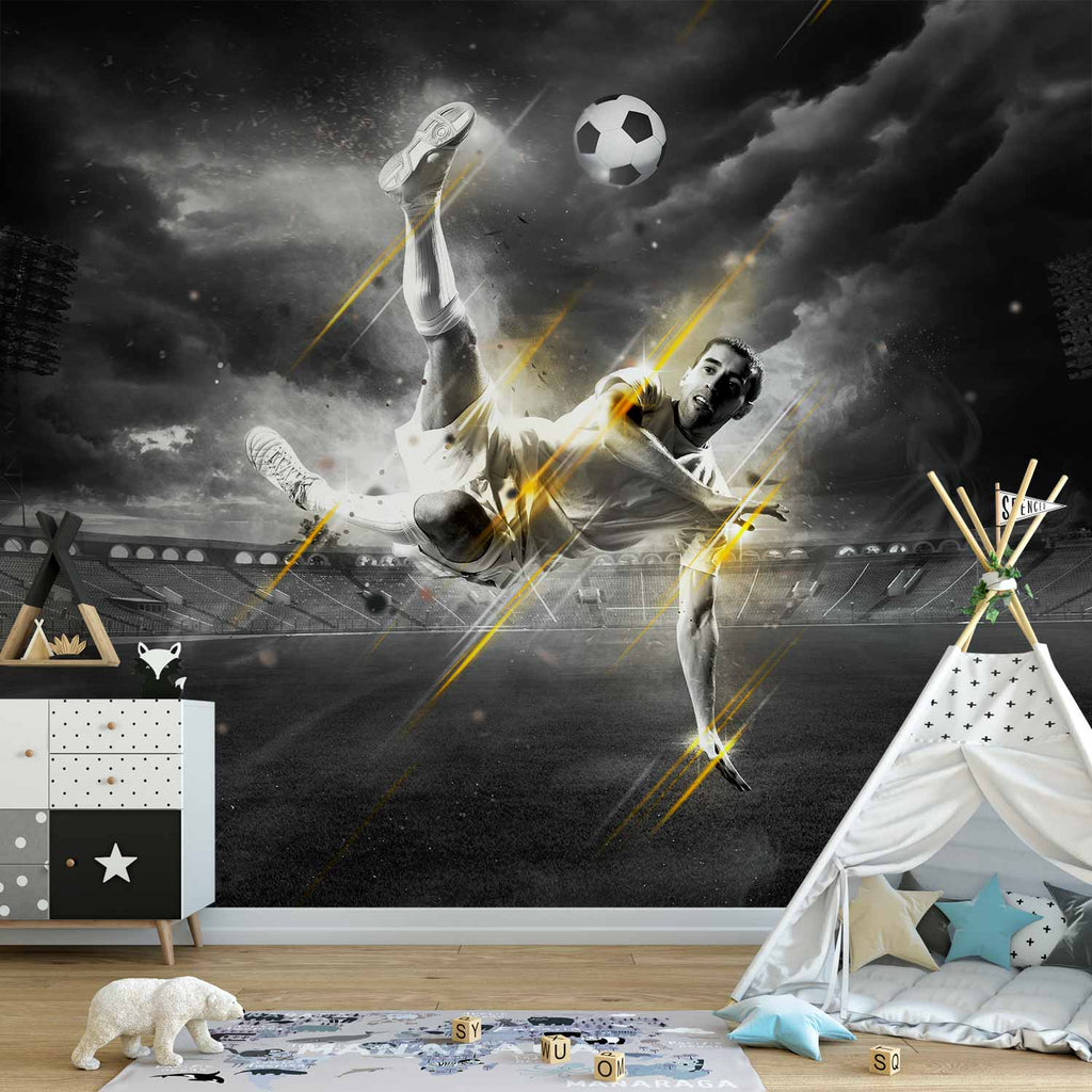 Football Legend Action Wall Mural