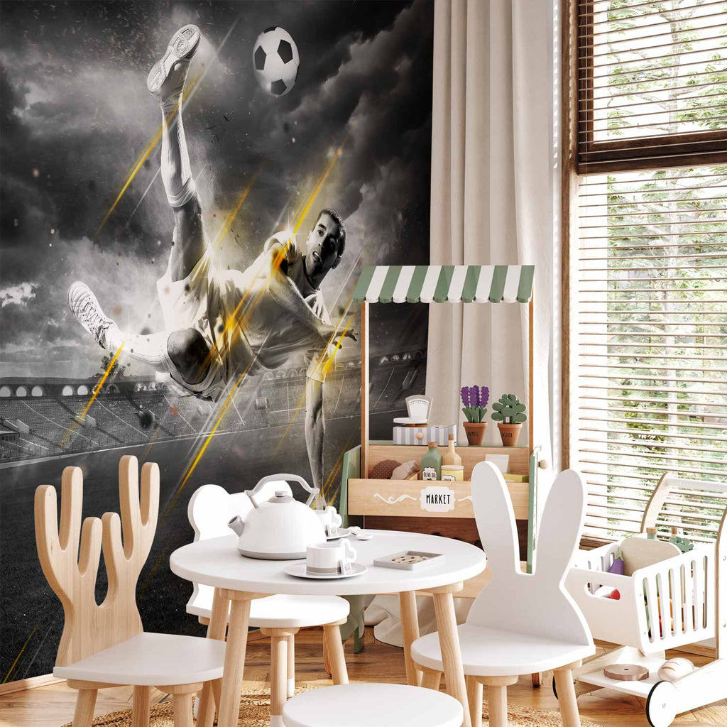 Football Legend Action Wall Mural