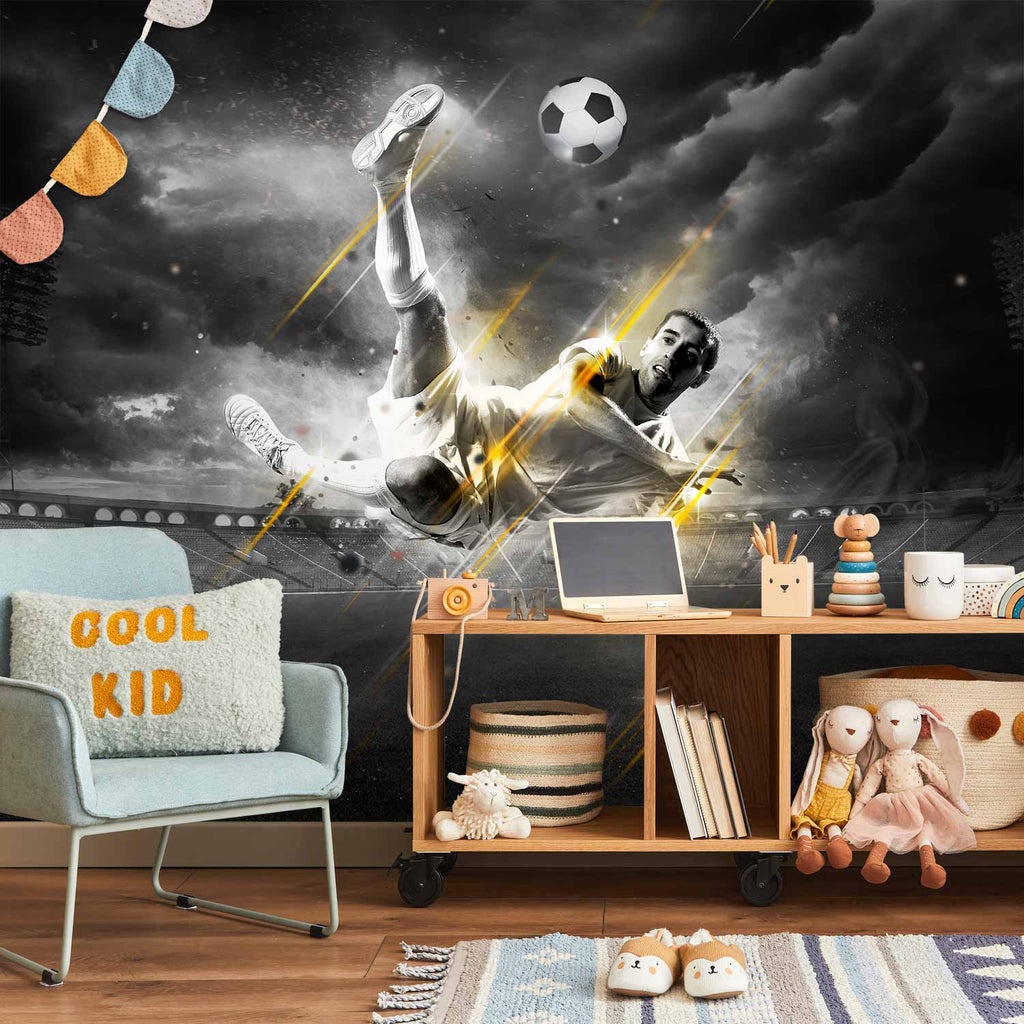 Football Legend Action Wall Mural