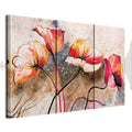 Windblown Poppies Floral Canvas Print