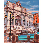 Trevi Fountain Rome Landmark Paint by Numbers Kit